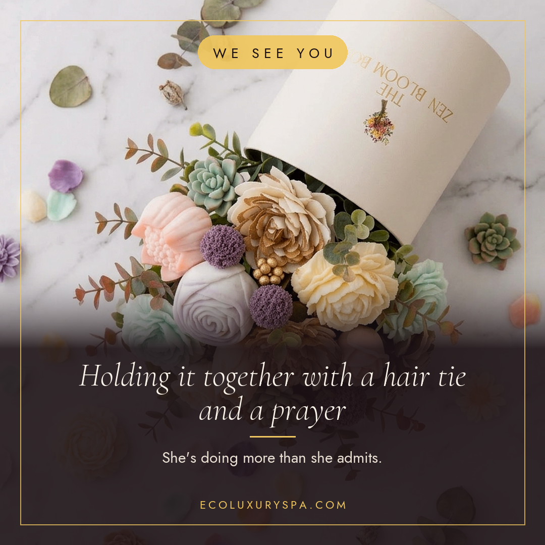 For the woman holding it together with a hair tie and a prayer