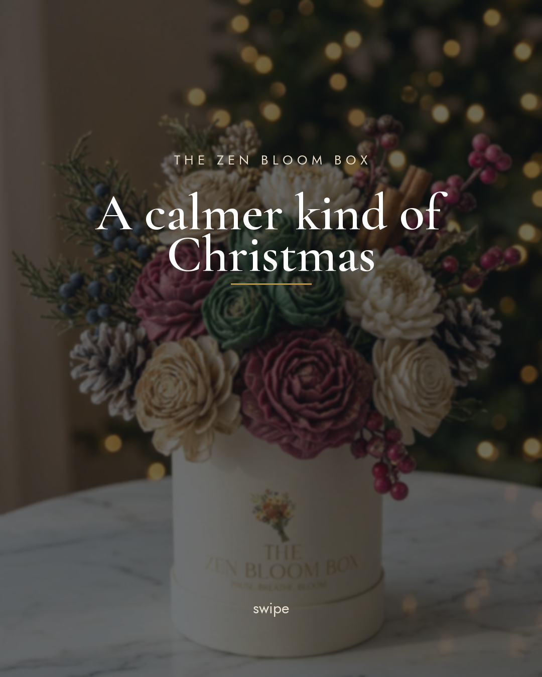 A calmer kind of Christmas