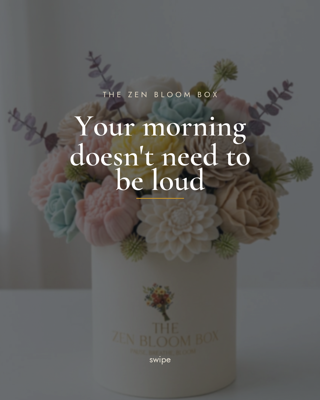 Your morning doesn't need to be loud