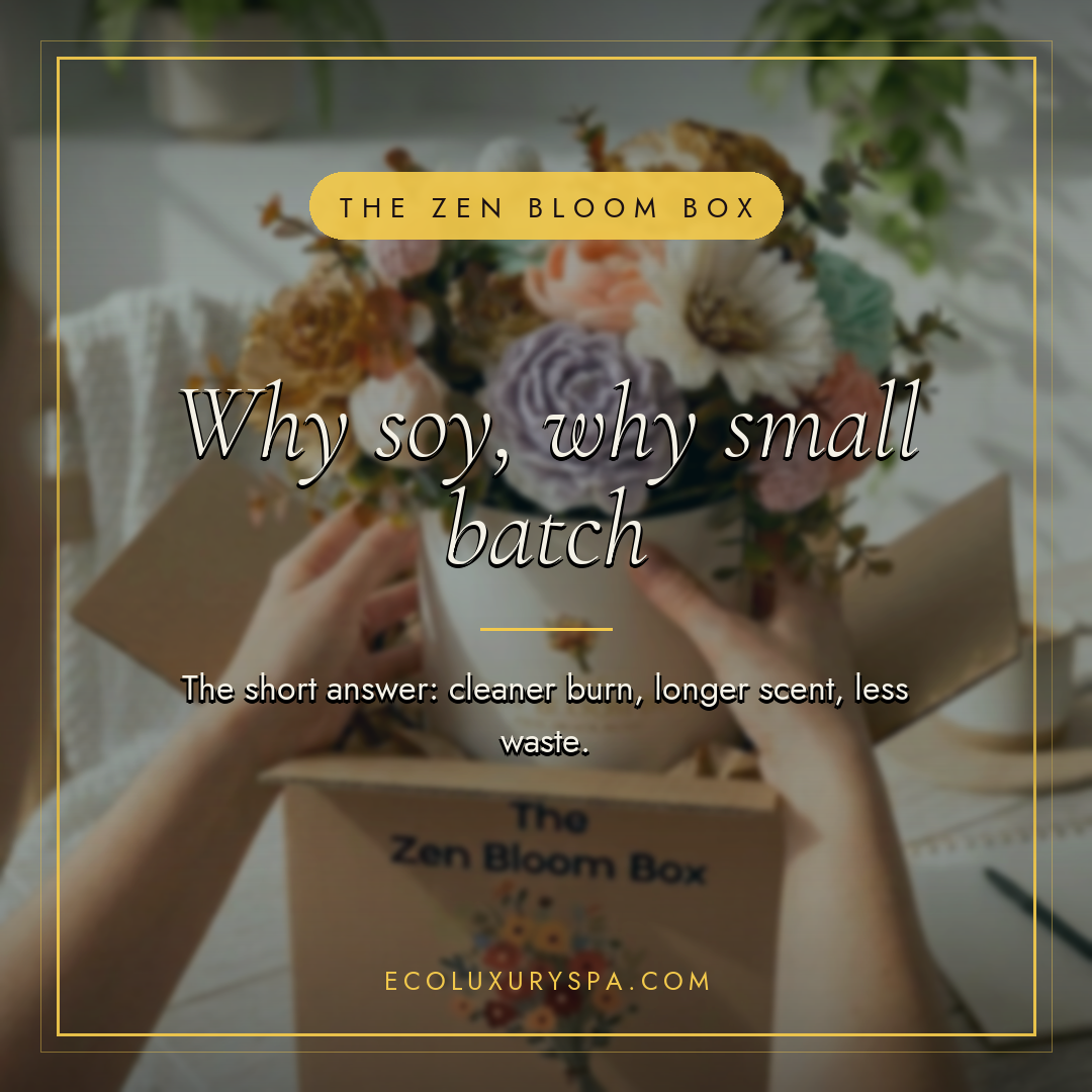 Why soy, why small batch