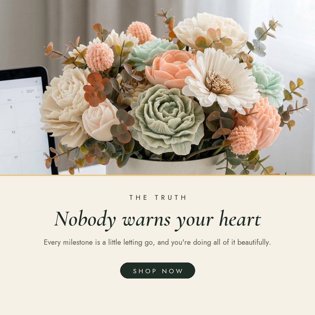 Letting go is the whole job. Nobody warns your heart. slide 2