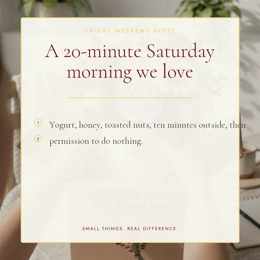 A 20-minute Saturday morning we love