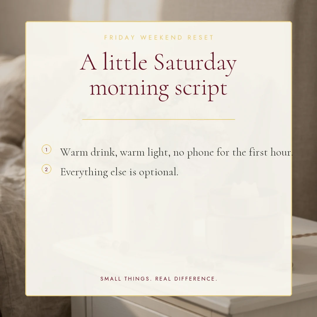 A little Saturday morning script