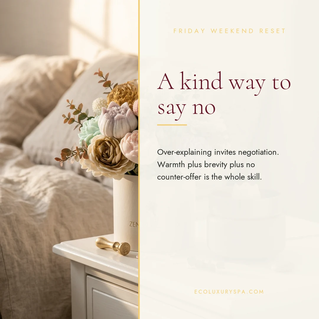 A kind way to say no