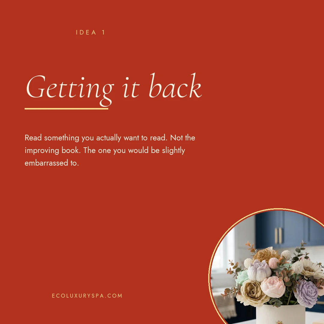 How to start reading again slide 2