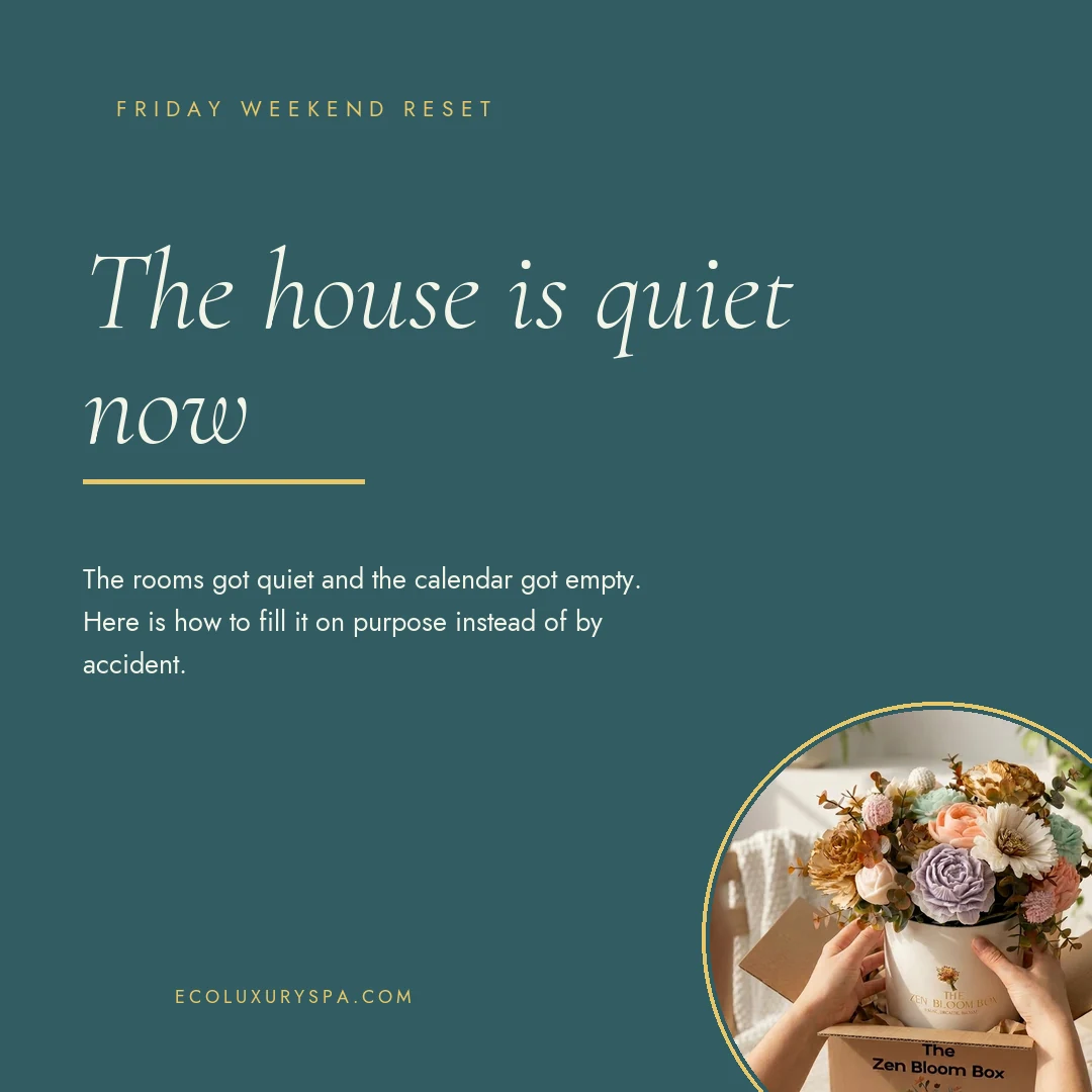 The house is quiet now