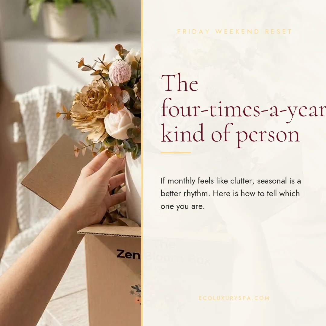 The four-times-a-year kind of person