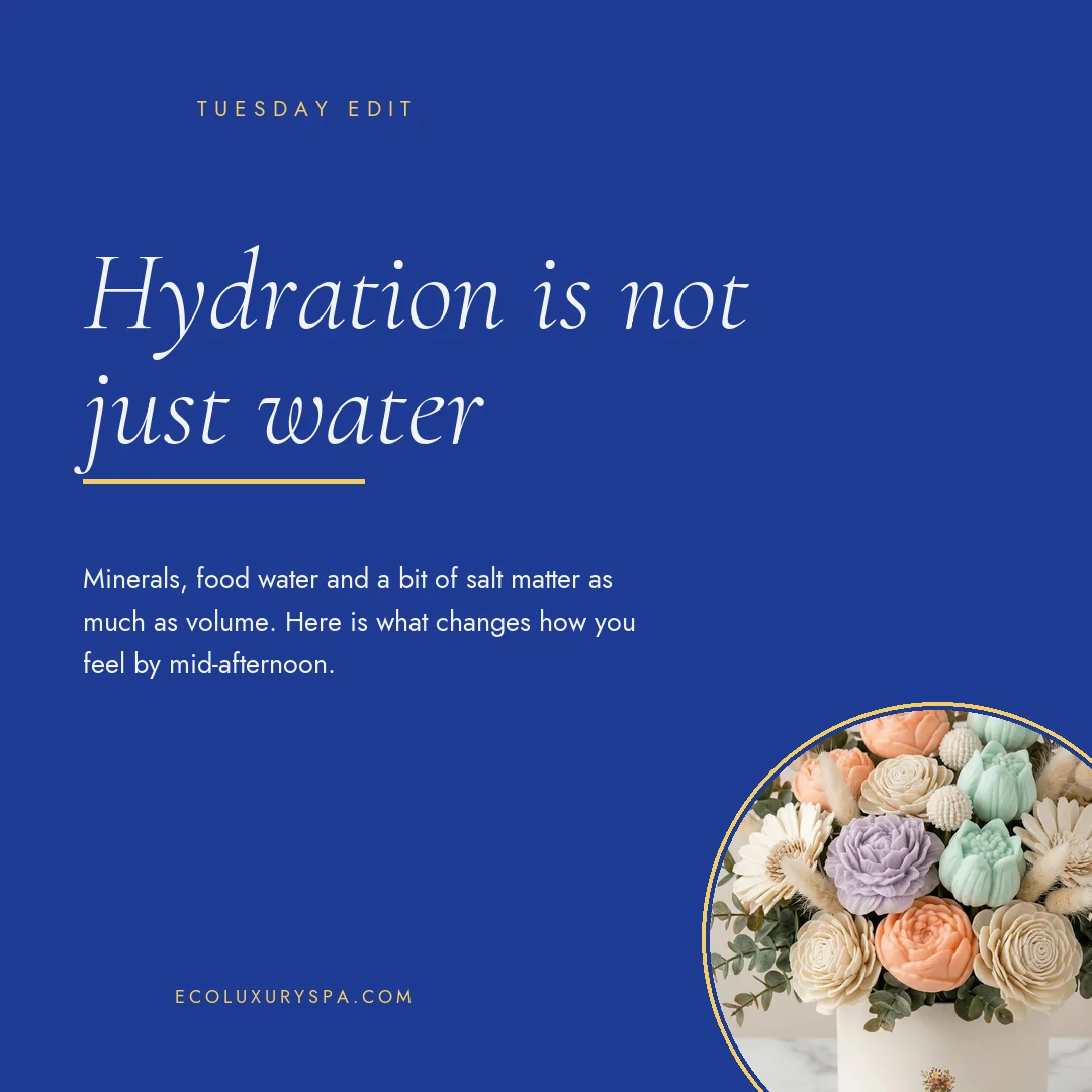 Hydration is not just water