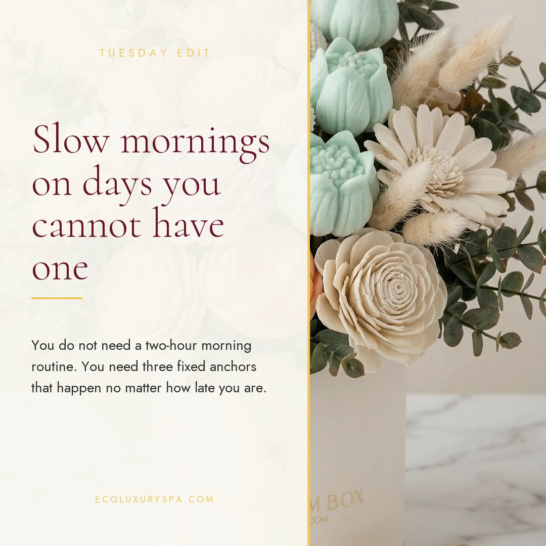 Slow mornings on days you cannot have one
