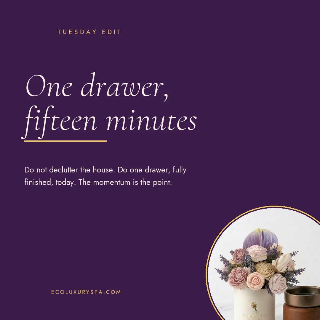 One drawer, fifteen minutes