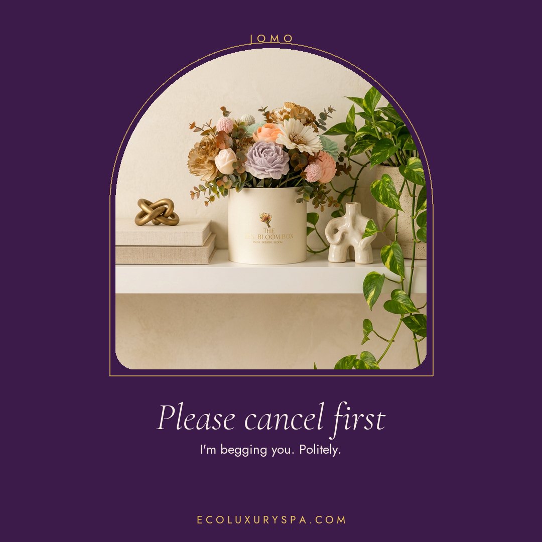 Please cancel first. I'm begging you.