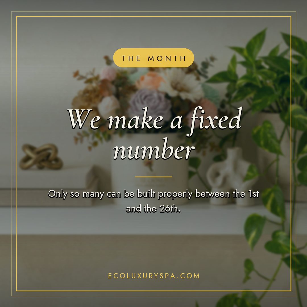 We make a fixed number each month