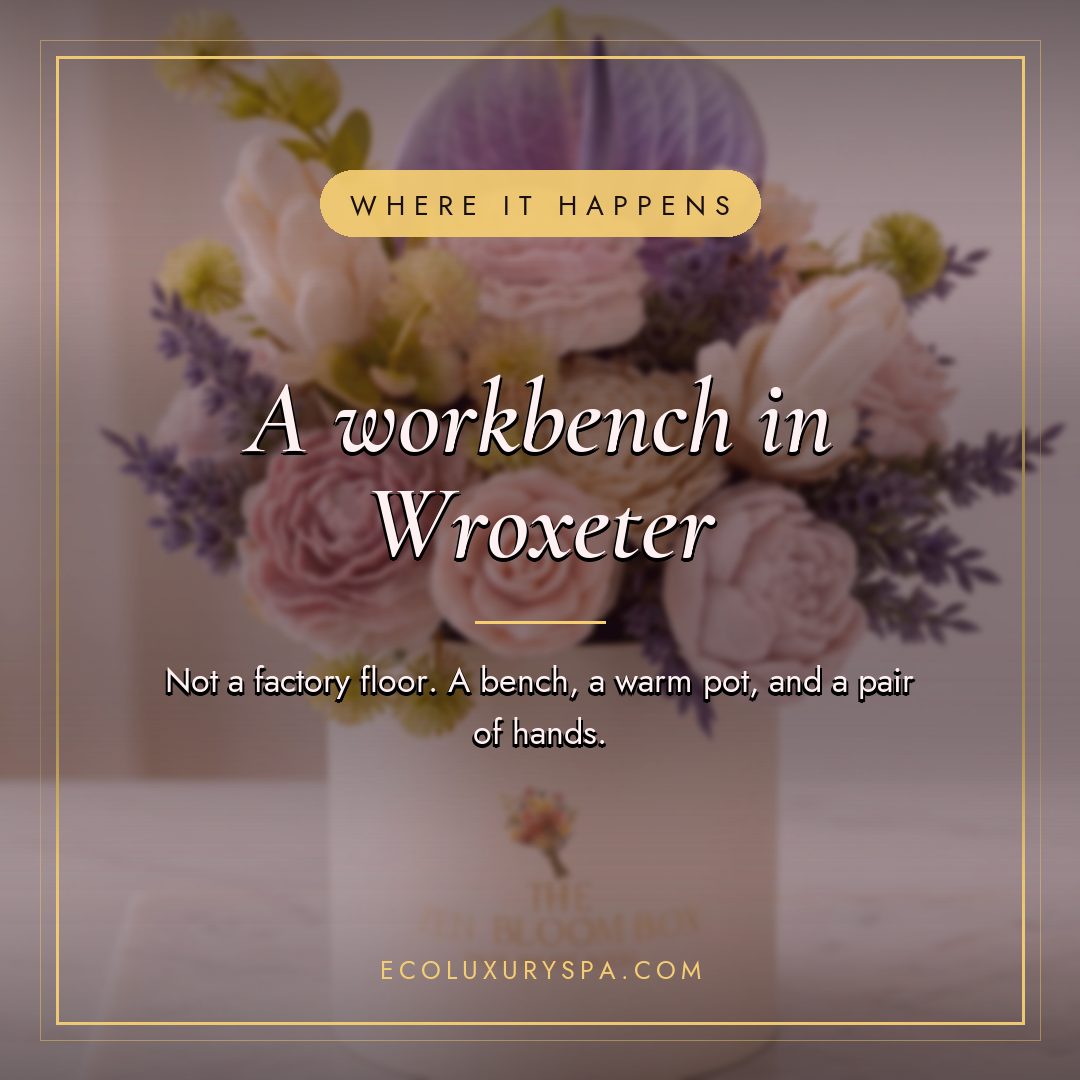 There's a workbench in Wroxeter with your name on a card