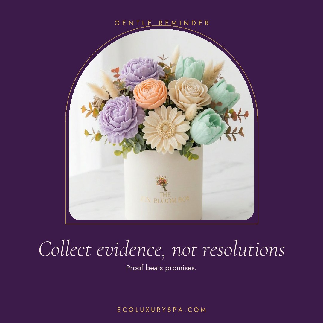 Collect evidence, not resolutions.