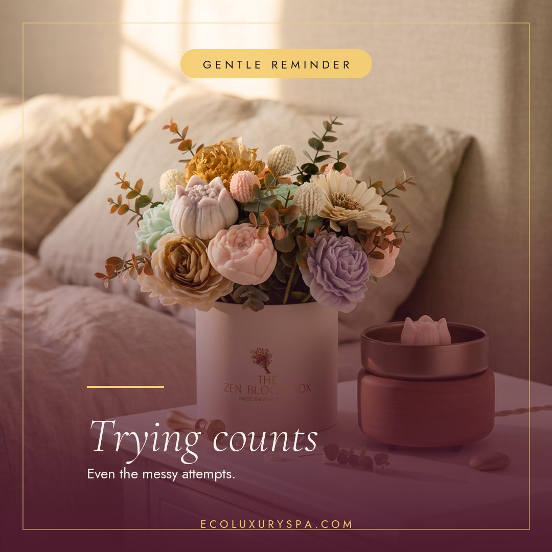 Trying counts, even the messy attempts.