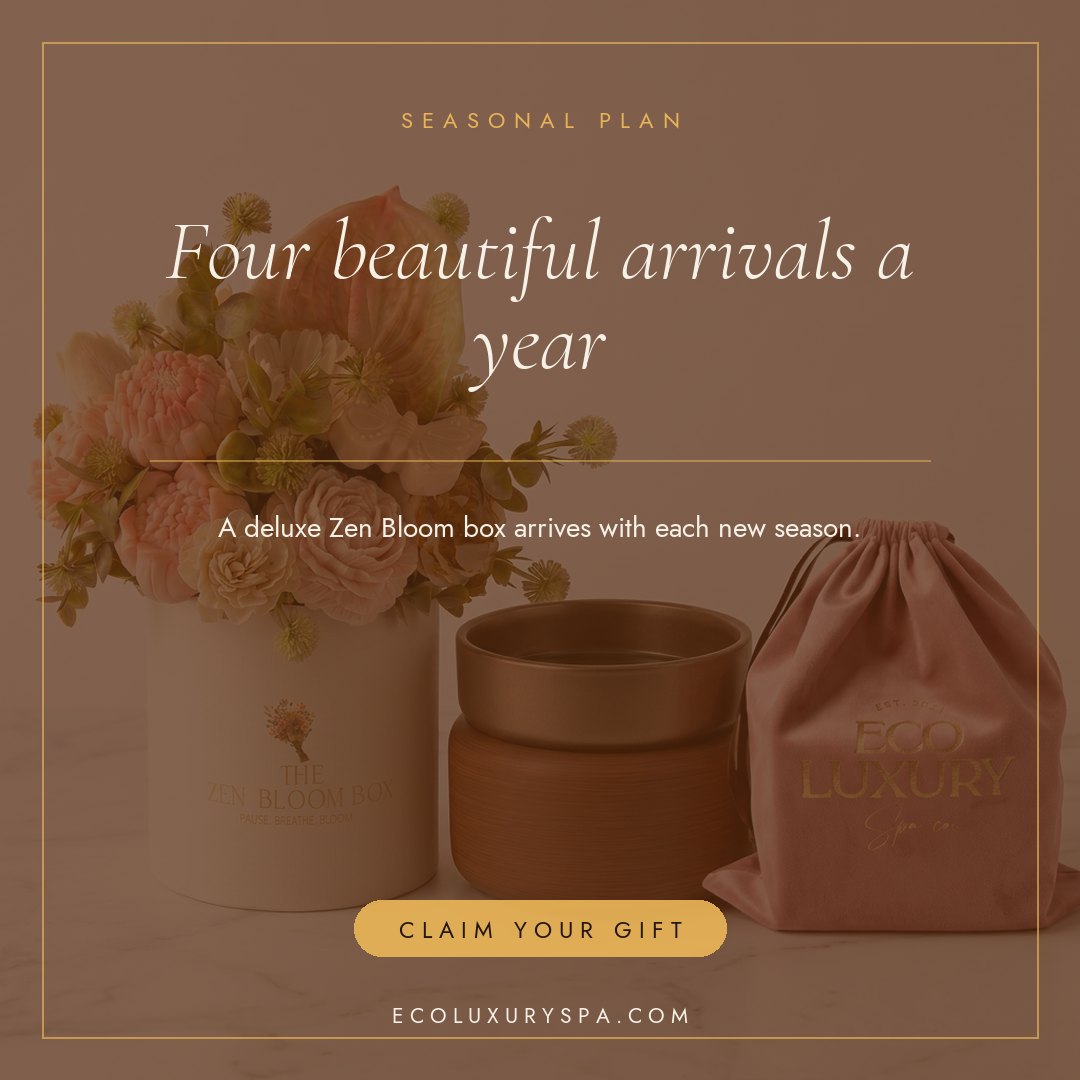 Four deluxe seasonal boxes, beautifully spaced
