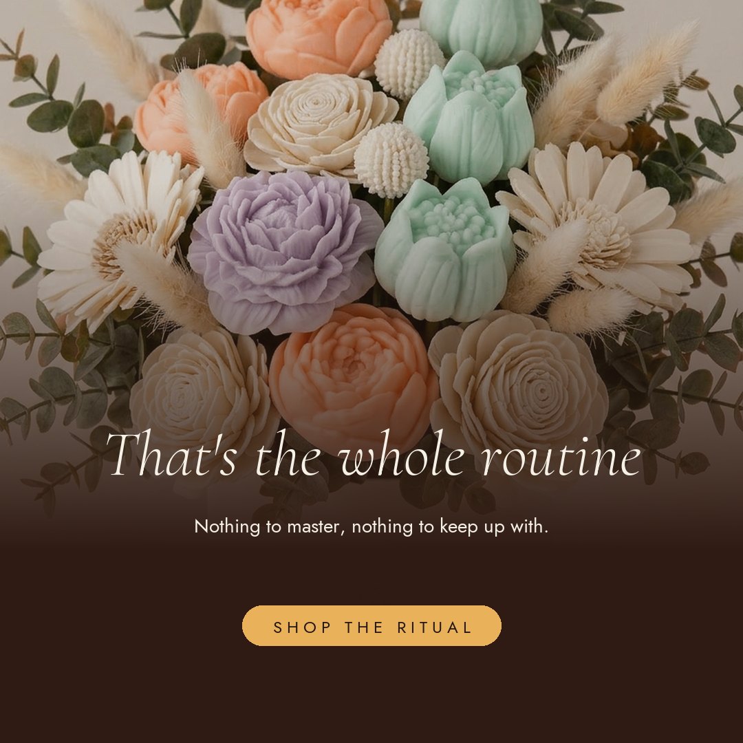Ten products promising to change your life. Or twenty quiet minutes that actually do. slide 4