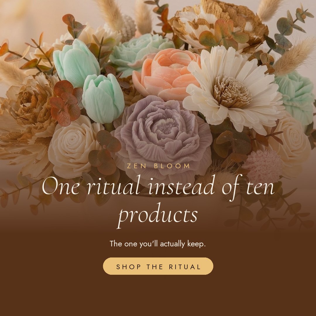 Ten products promising to change your life. Or twenty quiet minutes that actually do. slide 5