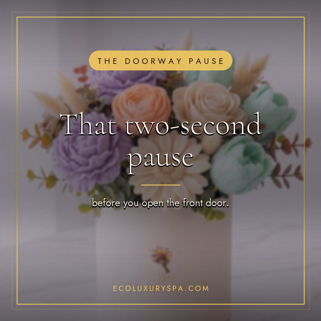 That two-second pause before you open the front door