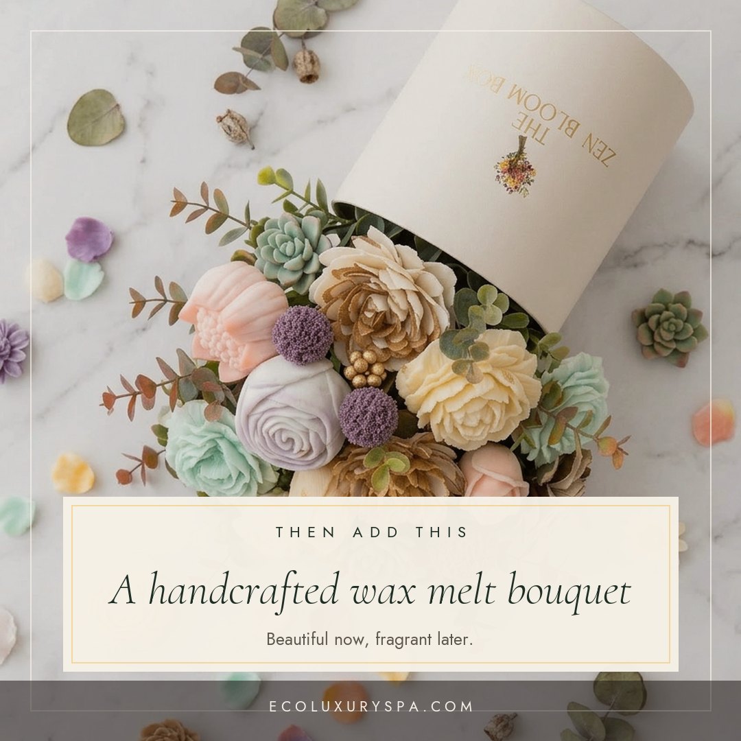 Trouble in paradise? Start with a wax melt bouquet, finish with a hug. slide 3