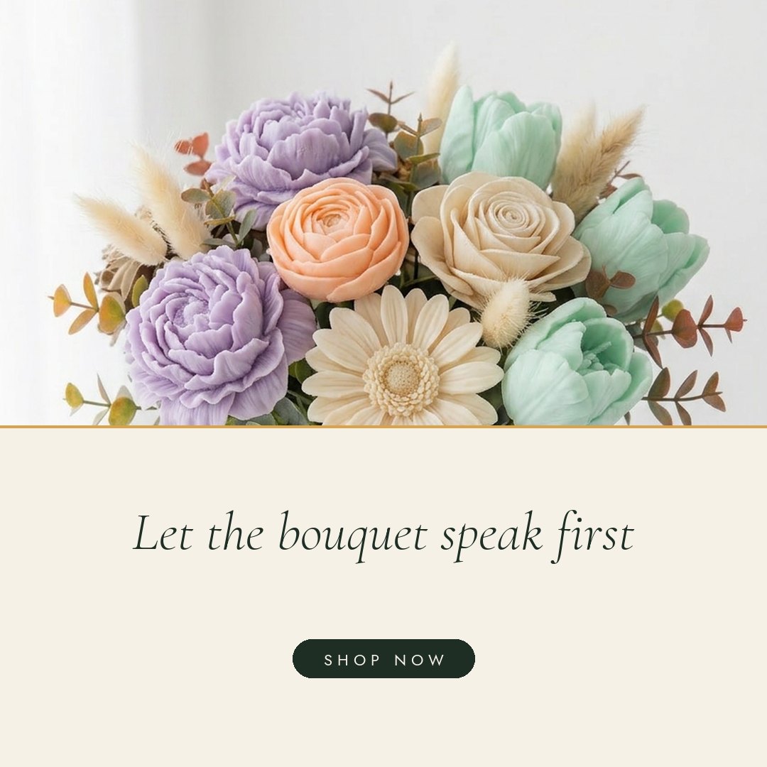 When you don't know what to say, let the bouquet do the talking. slide 2